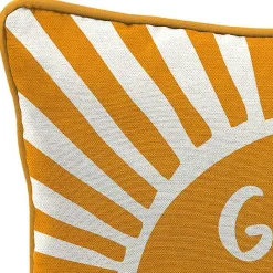 Online Kirklands Home Gold Good Vibes Only Sunny Outdoor Pillow