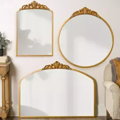 Kirklands Home Gold Lana Half Arch Ornate Wall Mirror