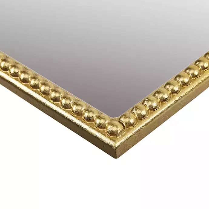 Discount Kirklands Home Gold Lilbeth Baroque Beaded Wall Mirror