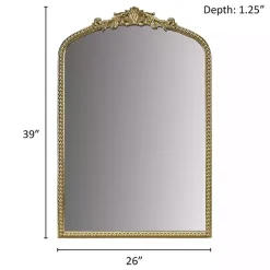 Discount Kirklands Home Gold Lilbeth Baroque Beaded Wall Mirror