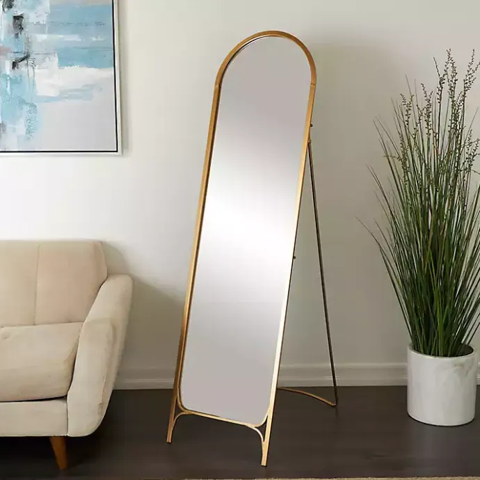 Clearance Kirklands Home Gold Metal Arch Leaner Mirror