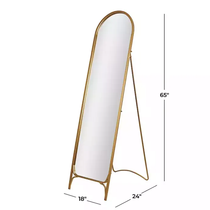 Clearance Kirklands Home Gold Metal Arch Leaner Mirror