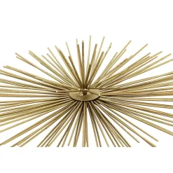 New Kirklands Home Metal Disc Starburst Wall Plaques, Set of 3 Gold