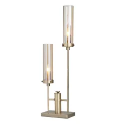 Hot Kirklands Home Metal Double Stem Table Lamp Gold