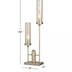 Hot Kirklands Home Metal Double Stem Table Lamp Gold
