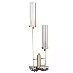 Hot Kirklands Home Metal Double Stem Table Lamp Gold