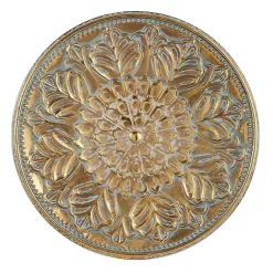 Hot Kirklands Home Metal Floral Embossed Wall Sculpture Gold