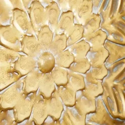 Hot Kirklands Home Metal Floral Embossed Wall Sculpture Gold