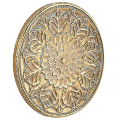 Hot Kirklands Home Metal Floral Embossed Wall Sculpture Gold