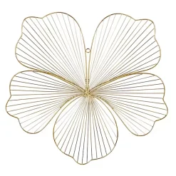 Discount Kirklands Home Metal Frame Floral Wall Plaques, Set of 3 Gold