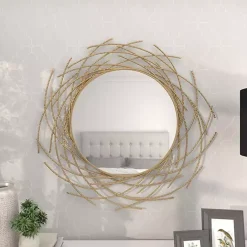 Clearance Kirklands Home Gold Metal Glam Layered Mirror