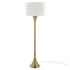 Outlet Kirklands Home Metal Hourglass Floor Lamp Gold