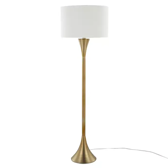 Outlet Kirklands Home Metal Hourglass Floor Lamp Gold