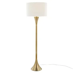 Outlet Kirklands Home Metal Hourglass Floor Lamp Gold