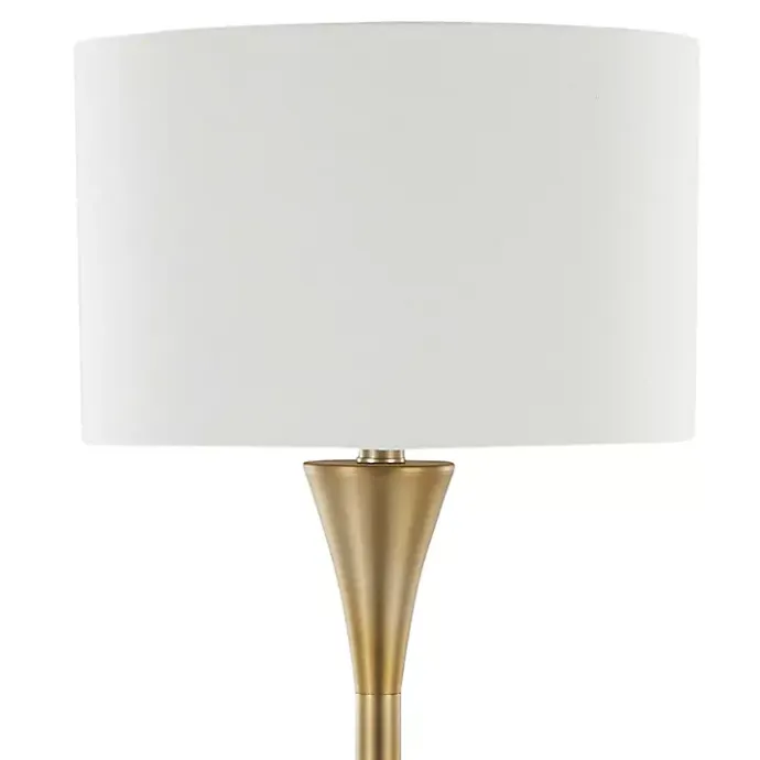 Outlet Kirklands Home Metal Hourglass Floor Lamp Gold