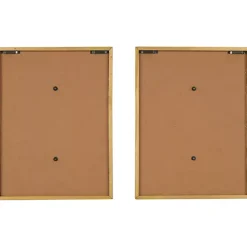 Hot Kirklands Home Gold Metal Leaves Framed Wall Plaques, Set of 2