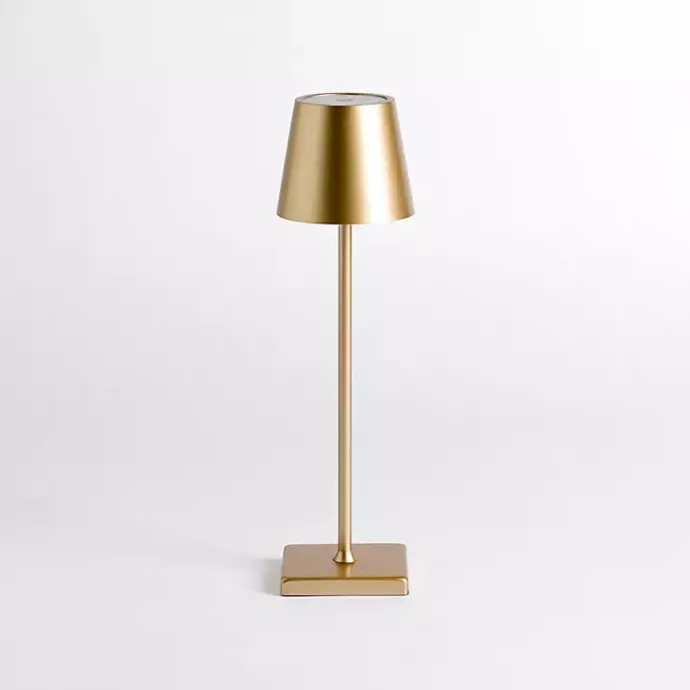 Hot Kirklands Home Metal LED Cordless Touch Lamp Gold