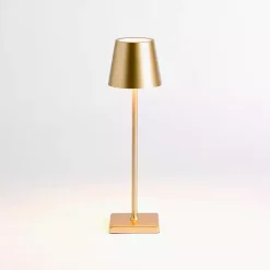 Hot Kirklands Home Metal LED Cordless Touch Lamp Gold