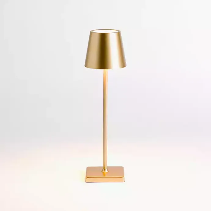 Hot Kirklands Home Metal LED Cordless Touch Lamp Gold