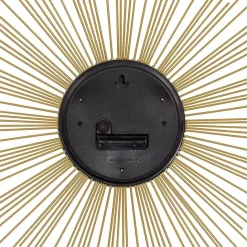 Best Kirklands Home Gold Metal Sunburst Wall Clock