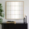Outlet Kirklands Home Gold Metal Windowpane Wall Mirror