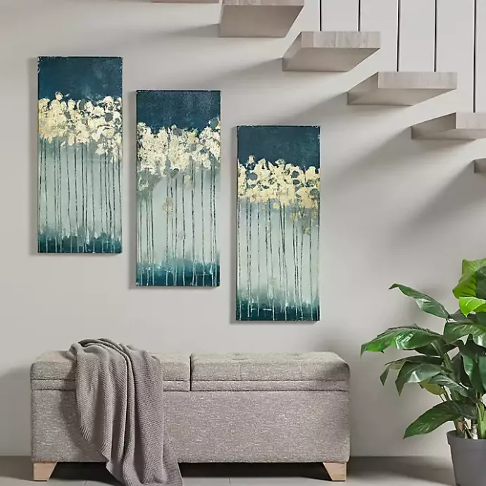 Sale Kirklands Home Gold Midnight Forest Canvas Art Prints, Set of 3