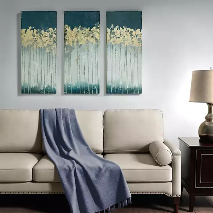 Sale Kirklands Home Gold Midnight Forest Canvas Art Prints, Set of 3