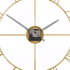 Sale Kirklands Home Minimal Square Open Face Clock Gold