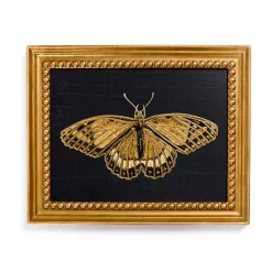Discount Kirklands Home Gold Moth Framed Art Print