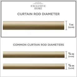 Discount Kirklands Home Gold Open Sphere Curtain Rod, 120 in.