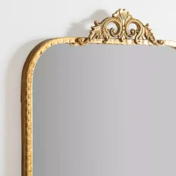 Discount Kirklands Home Gold Ornate Carved Large Wall Mirror