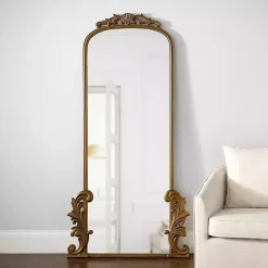 Online Kirklands Home Gold Ornate Scroll Bordeaux Leaner Mirror