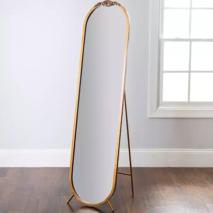 Outlet Kirklands Home Ornate XL Leaner Mirror Gold