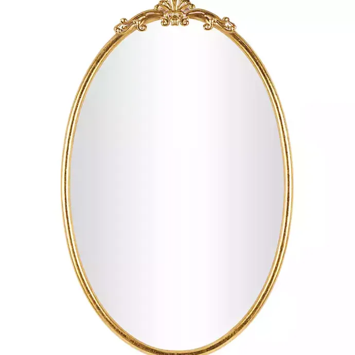 Discount Kirklands Home Gold Oval Baroque Wall Mirror