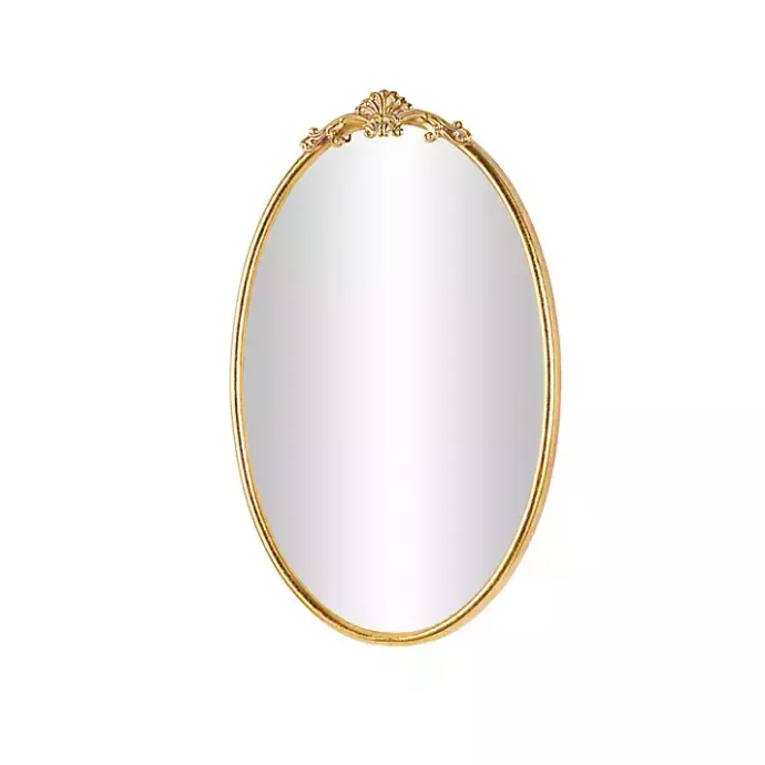 Discount Kirklands Home Gold Oval Baroque Wall Mirror