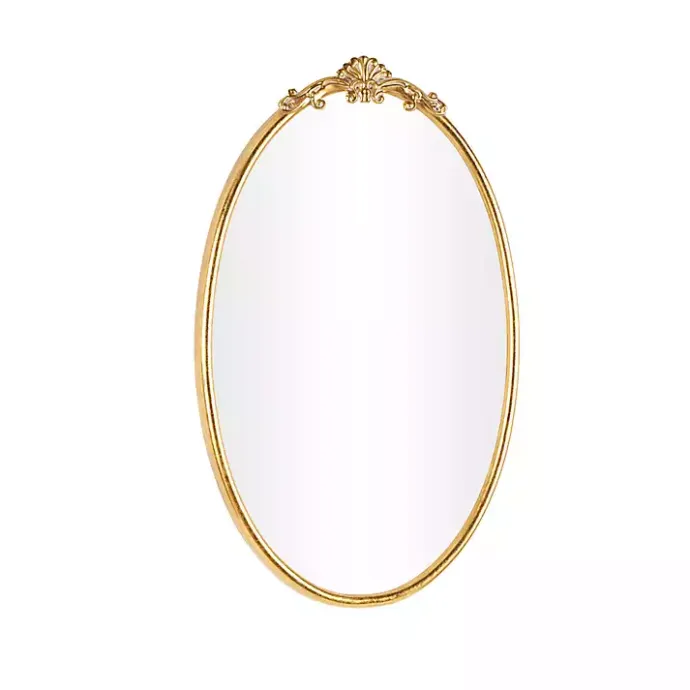 Discount Kirklands Home Gold Oval Baroque Wall Mirror