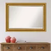 Outlet Kirklands Home Gold Patina Scalloped Frame Beveled Mirror