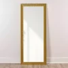 Discount Kirklands Home Gold Ribbed Devin Profile Leaner Mirror