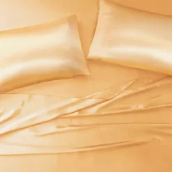 Kirklands Home Satin King 2-pc. Pillow Case Set Gold
