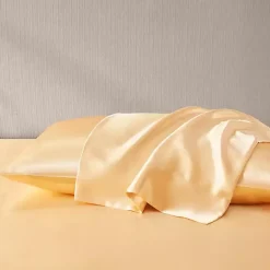 Kirklands Home Satin King 2-pc. Pillow Case Set Gold