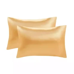 Kirklands Home Satin King 2-pc. Pillow Case Set Gold