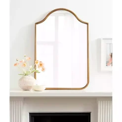 Clearance Kirklands Home Scalloped Arch Fellows Wall Mirror Gold