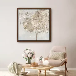 Discount Kirklands Home Gold Shimmering Tree Framed Canvas Art Print