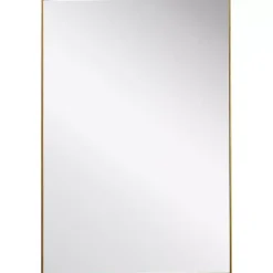Hot Kirklands Home Simple Frame Rectangle Wall Mirror Gold