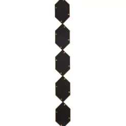 Best Kirklands Home Slim Stacked Hexagons Wall Mirror Gold