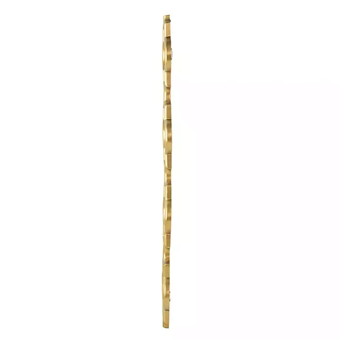 Kirklands Home Slim Stacked Trellis Wall Mirror Gold