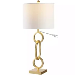 Outlet Kirklands Home Gold Stacked Rings Alaia Table Lamp White