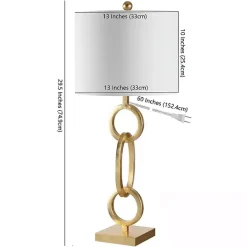 Outlet Kirklands Home Gold Stacked Rings Alaia Table Lamp White