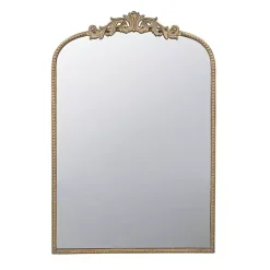 Sale Kirklands Home Gold Studded Scroll Arched Mirror, 36 in.