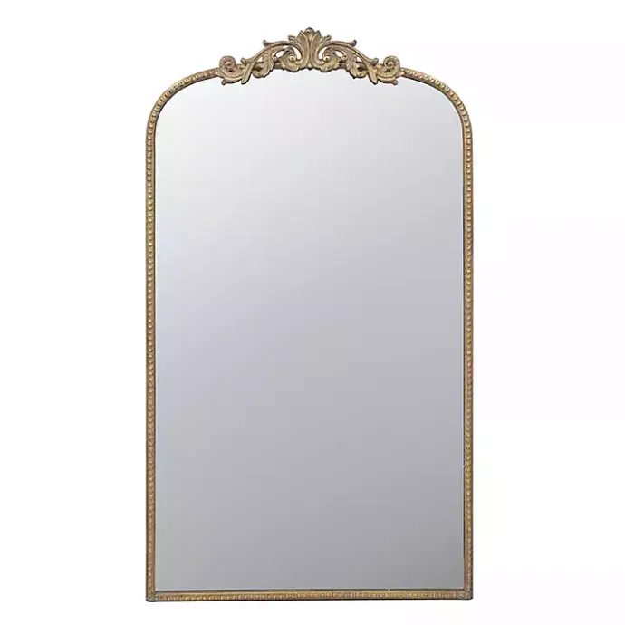 Discount Kirklands Home Gold Studded Scroll Arched Mirror, 42 in.